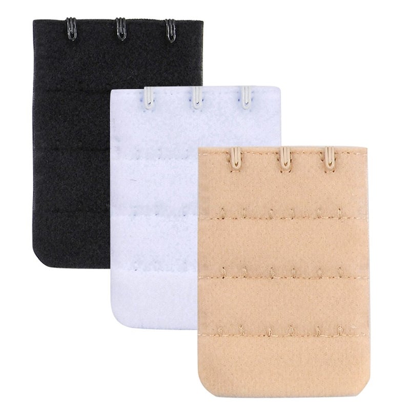 Closecret Women's Nylon Bra Extender Multi-size Brassiere Strap Extension (3 Hooks 1/2 Inch Spacing) - Image 3